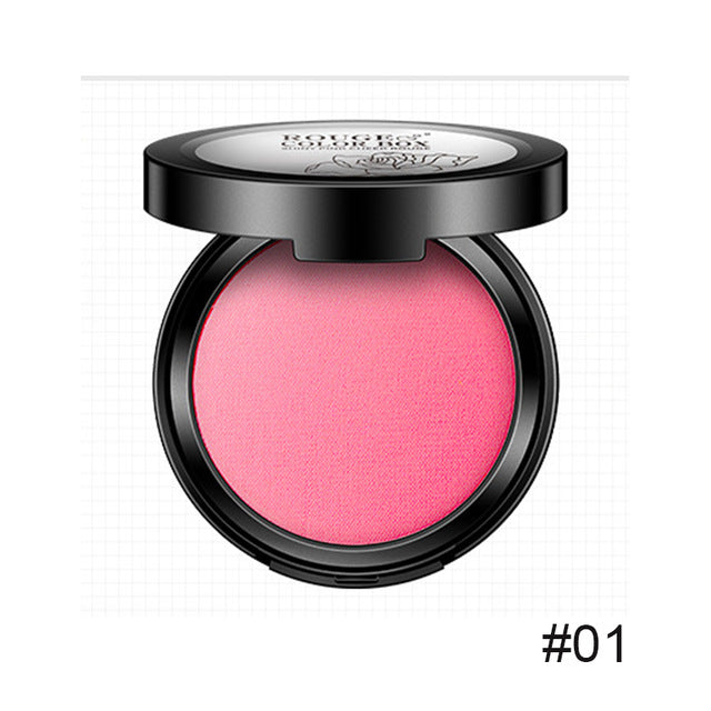 Shiny Pink Blush Face Makeup Mineral Powder