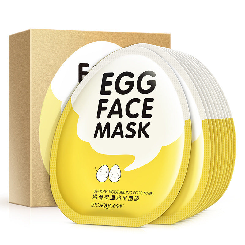 10pcs/Lot Tender Moisturizing Facial Egg Mask