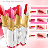 Moisturizing square gradient two-color Double LipStick