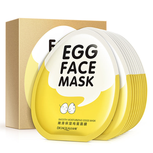 10pcs/Lot Tender Moisturizing Facial Egg Mask